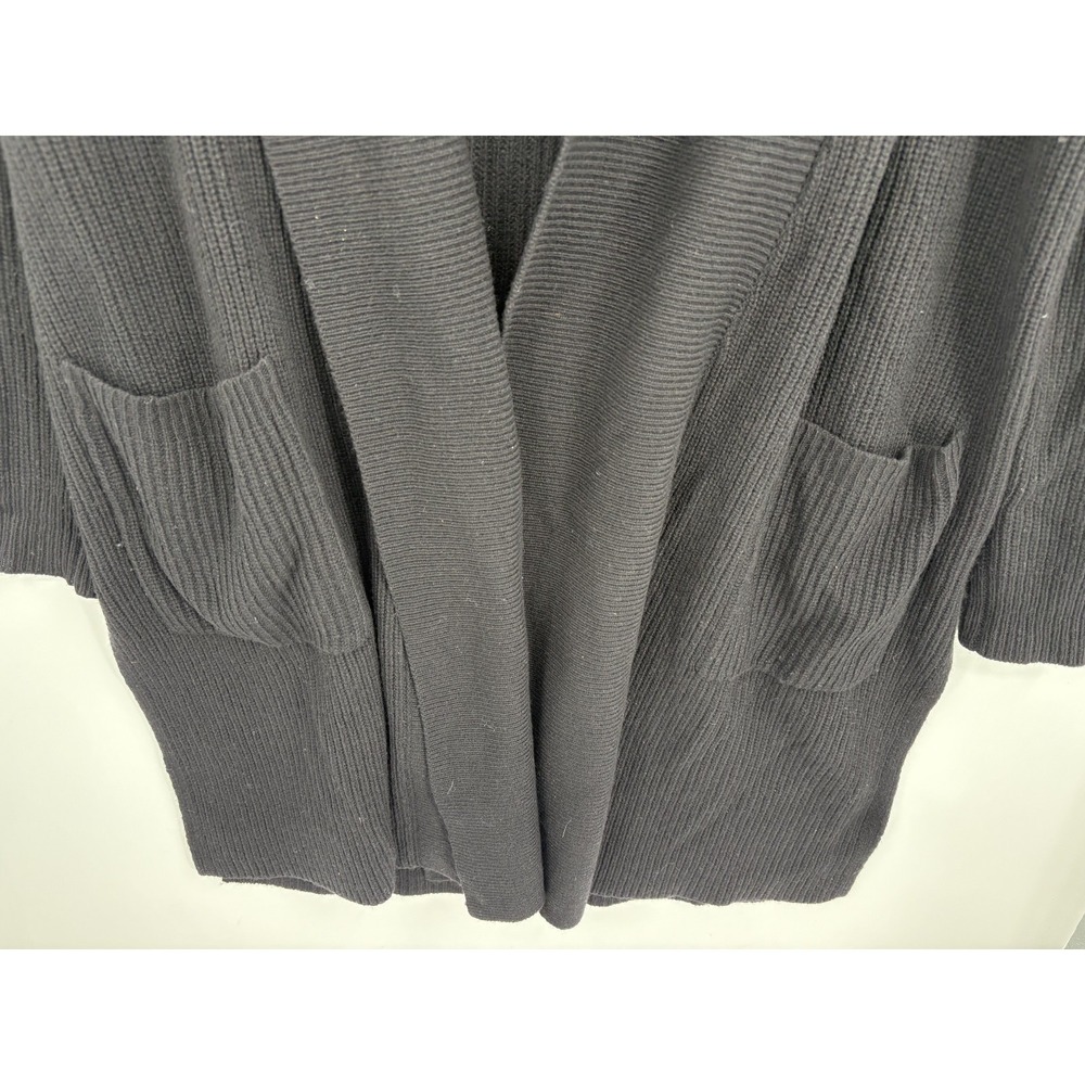 Polo Ralph Lauren Merino Wool Cashmere Ribbed Knit Open Front Cardigan Sweater M - Picture 2 of 6